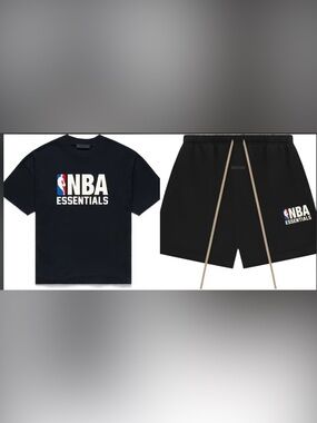 Brand new NBA Essential T shirt and shorts set size small and medium